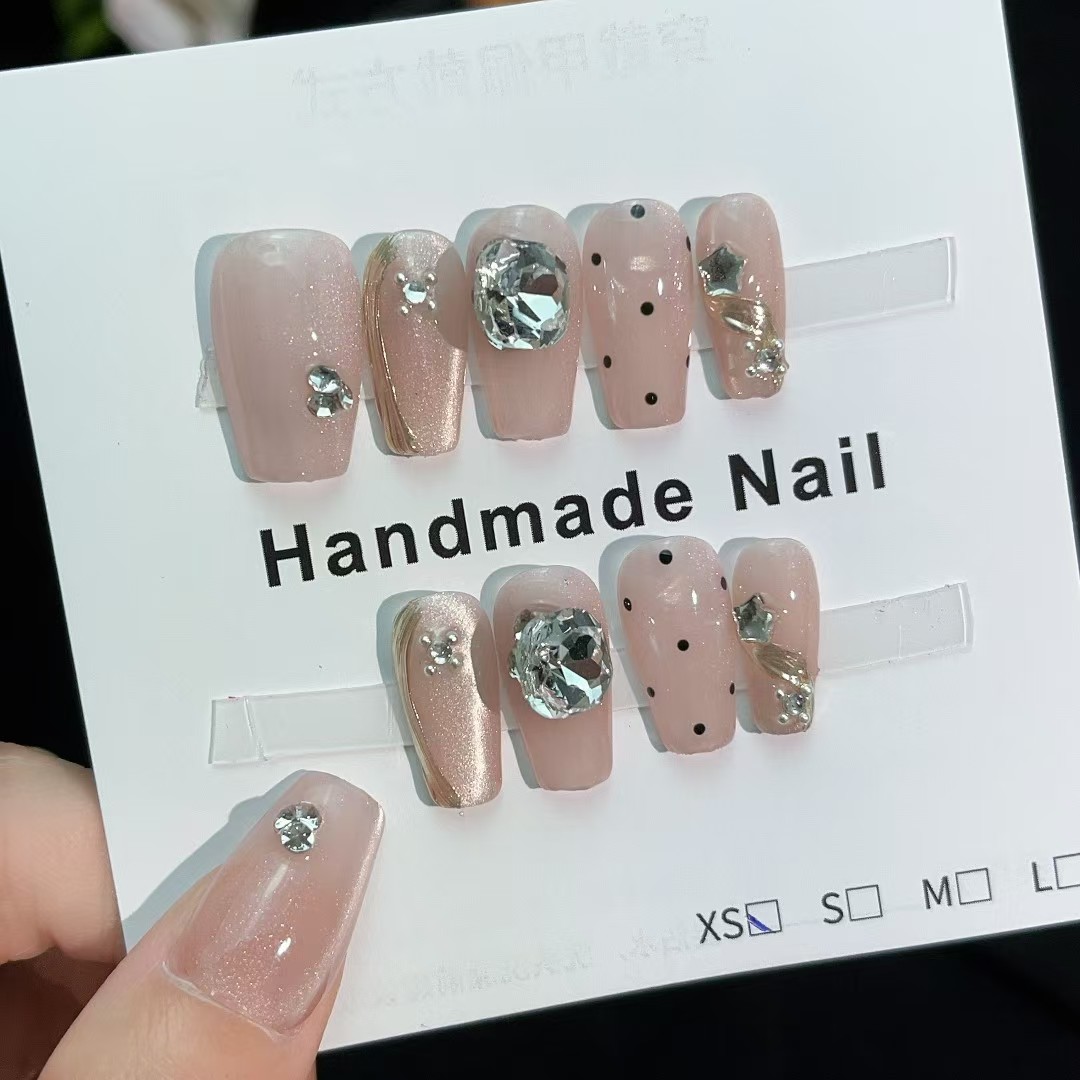 2cm Gel Press On Nails with Flexible and Glossy Finish number 348
