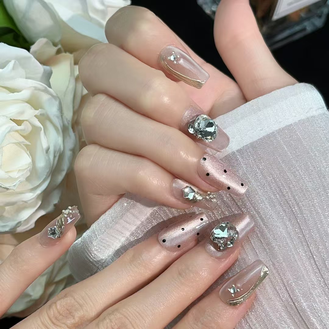 2cm Gel Press On Nails with Flexible and Glossy Finish number 348