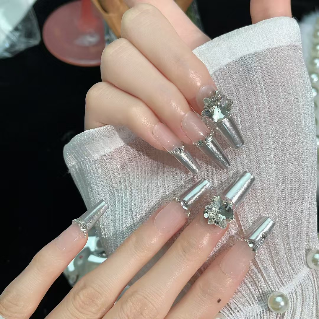 3cm Gift Ready Press On Nails with Elegant Packaging number 343