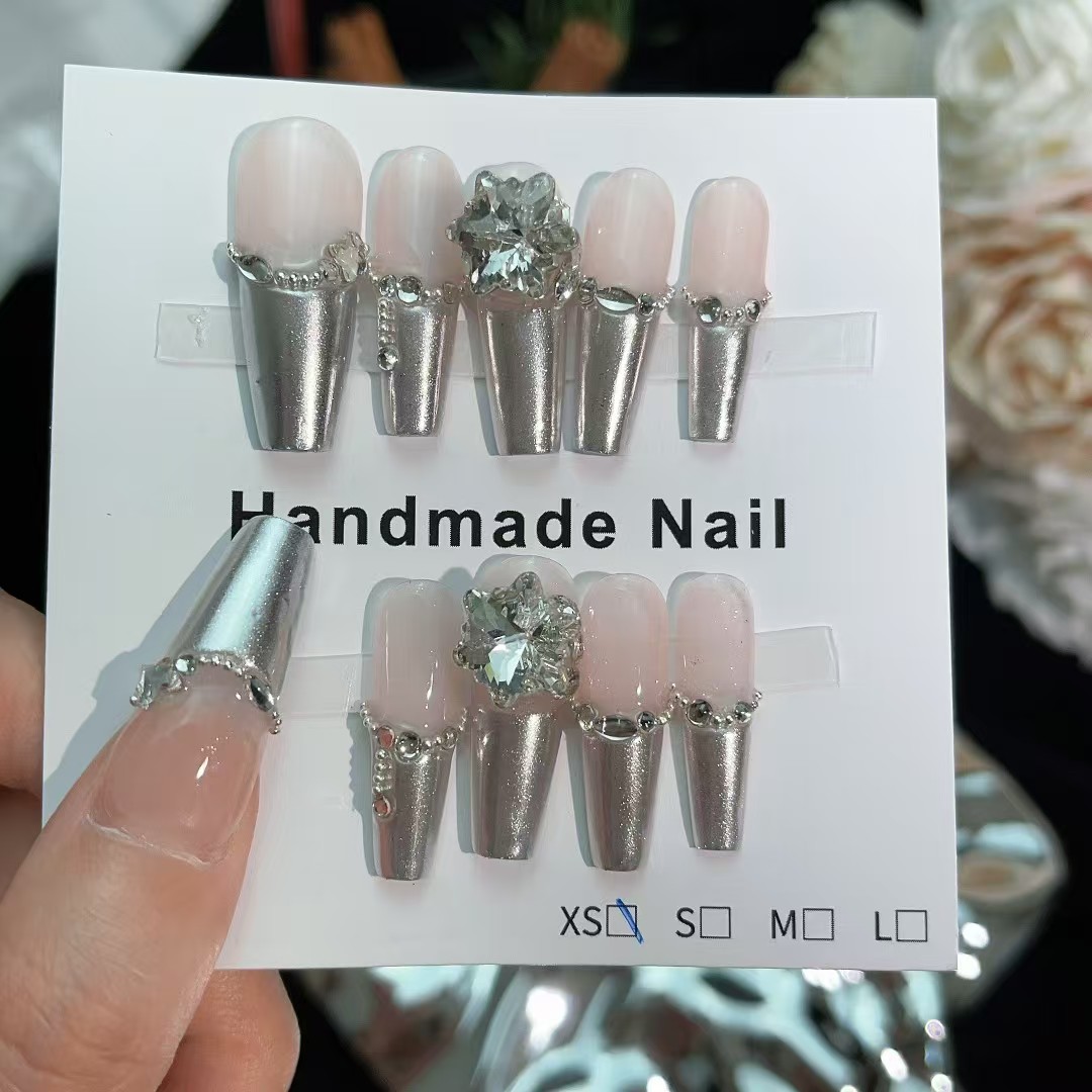 3cm Gift Ready Press On Nails with Elegant Packaging number 343