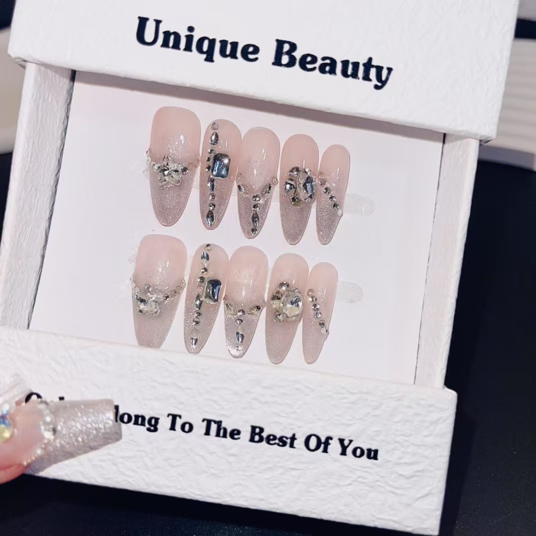 3cm Innovative Magnetic Press On Nails for Hassle Free Application number 410