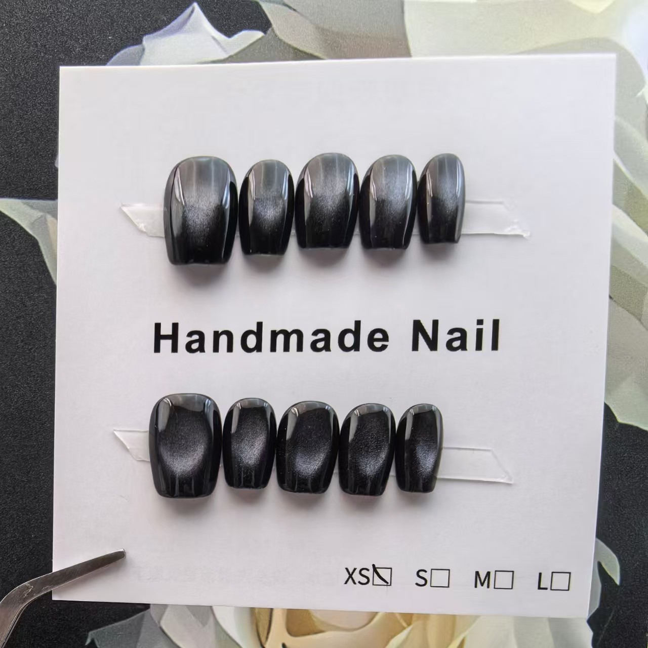 1.6cm Safe and Colorful Kids Press On Nails for Creative Play number 376