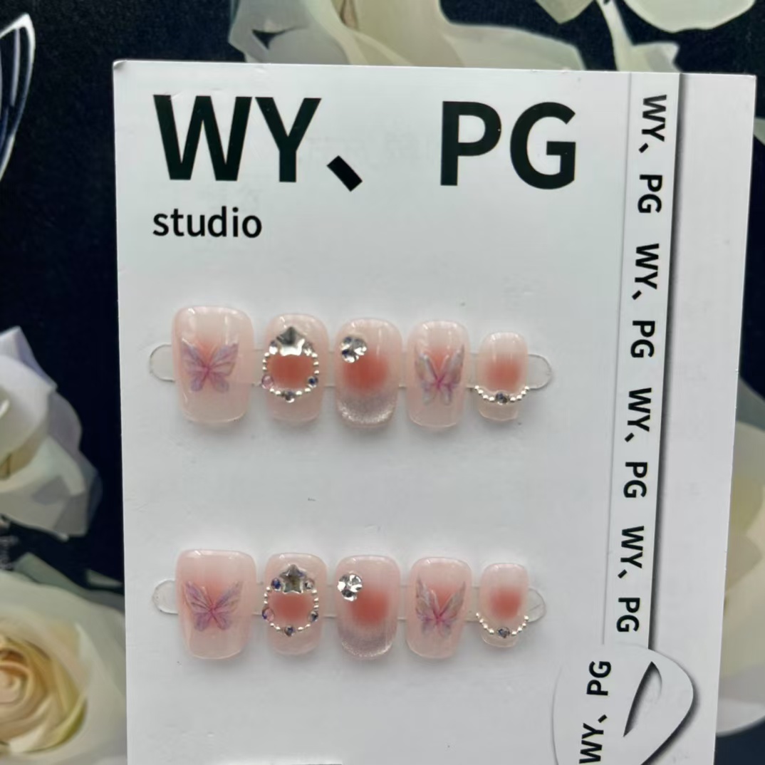 1.6cm Stylish Artificial Nails with Easy DIY Application at Home number 189