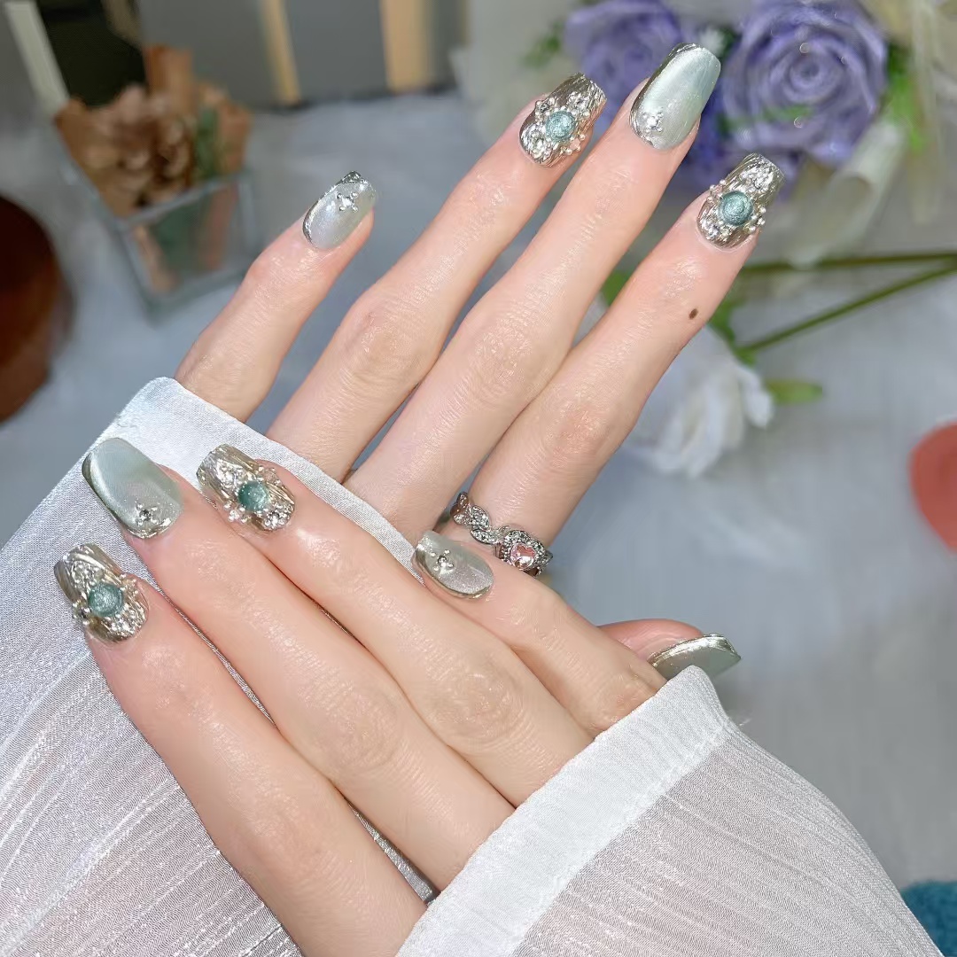 1.6cm Natural-Looking False Nails for Effortless Beauty and Comfort number 277