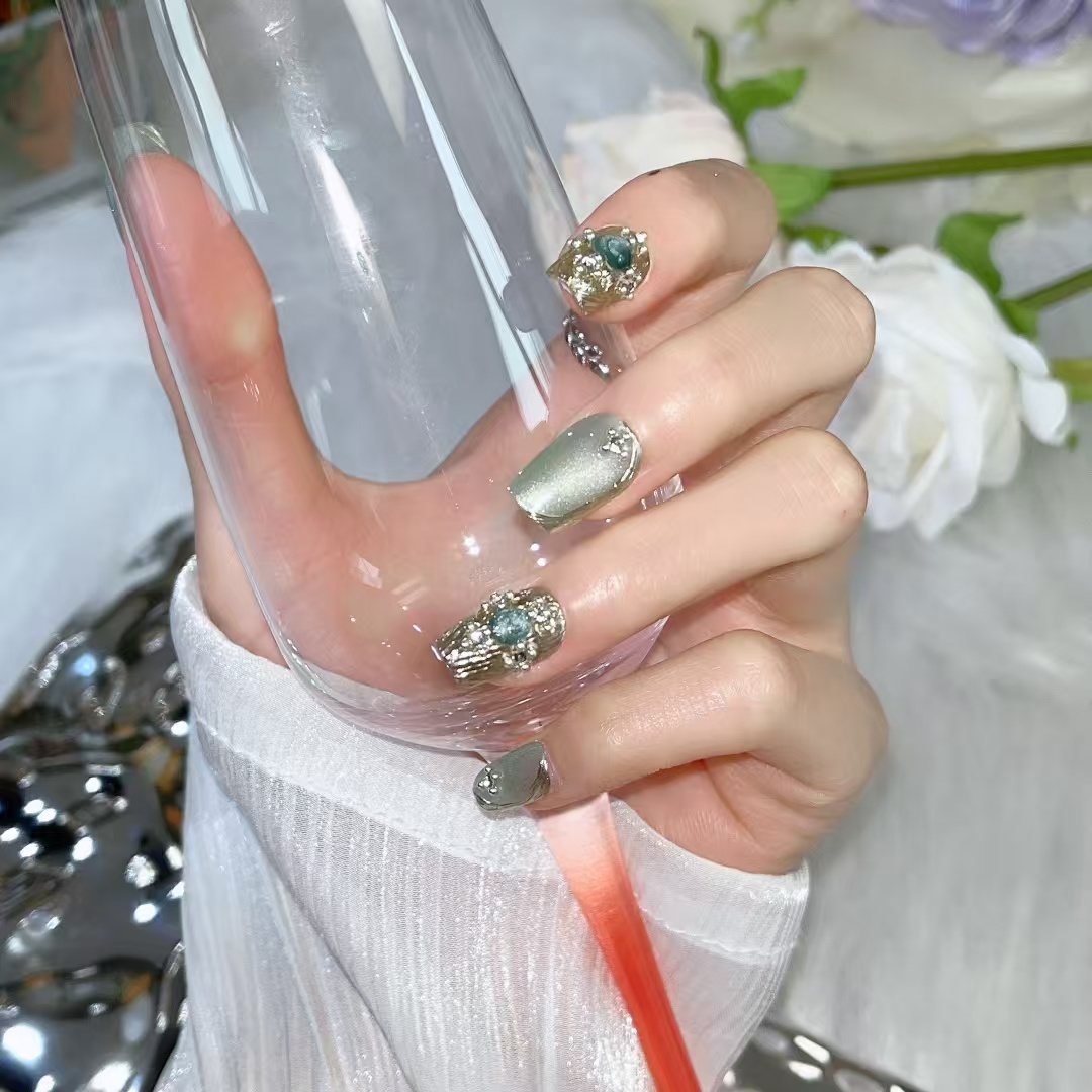 1.6cm Natural-Looking False Nails for Effortless Beauty and Comfort number 277