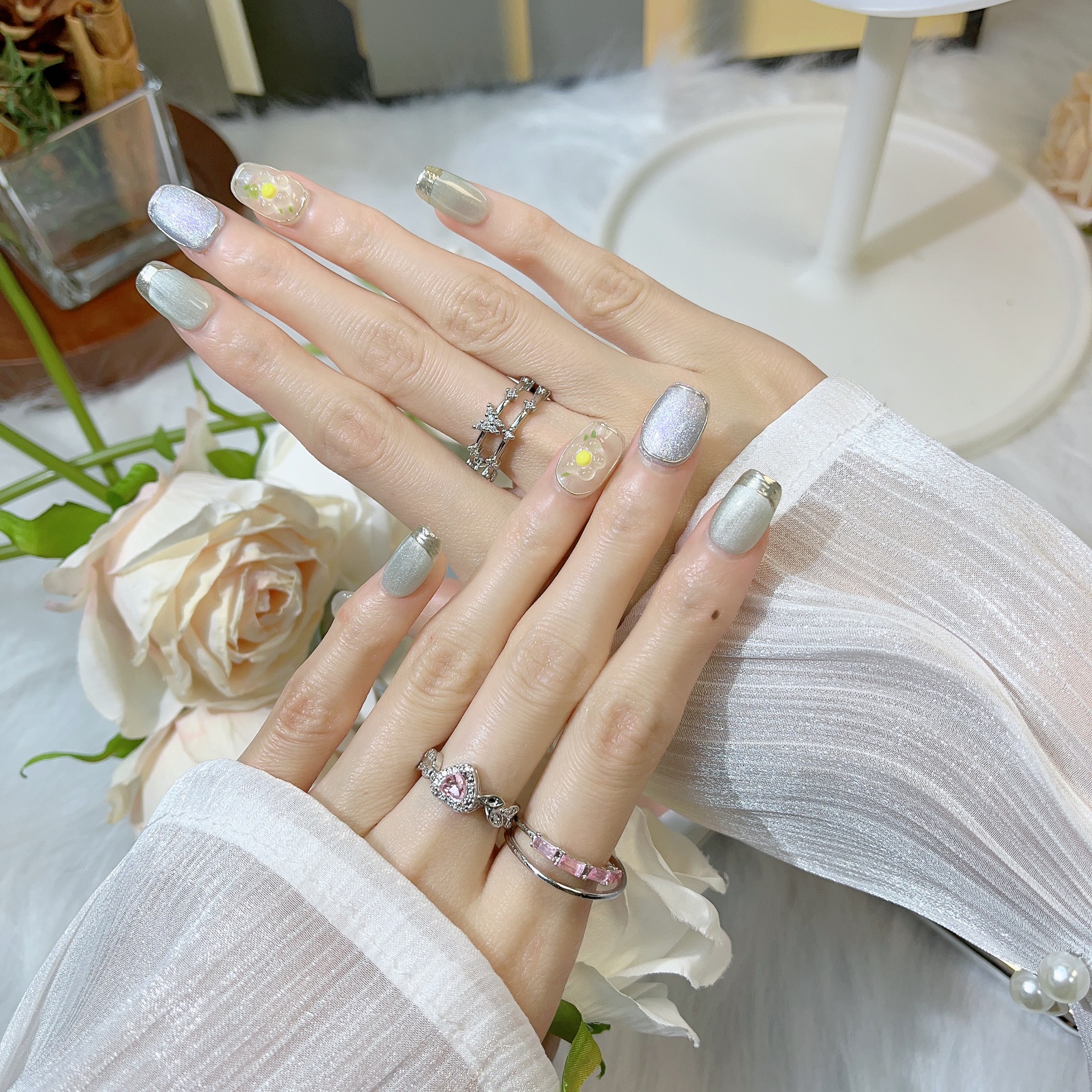 1.6cm Affordable Press On Nails with Salon-Quality Results at Home number 293