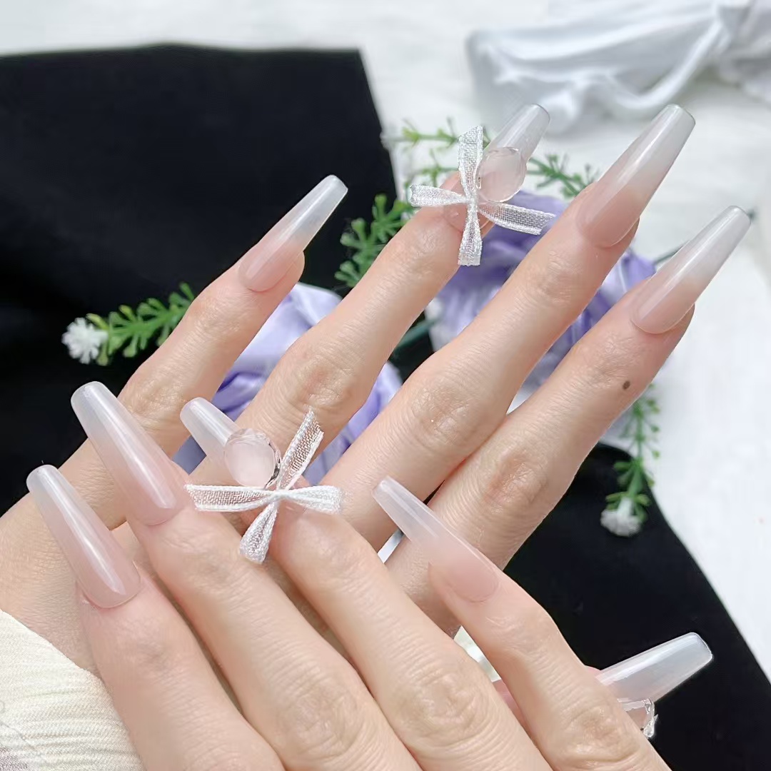 3cm Gel-Like Artificial Nails for Glossy and Durable Finishes number 182
