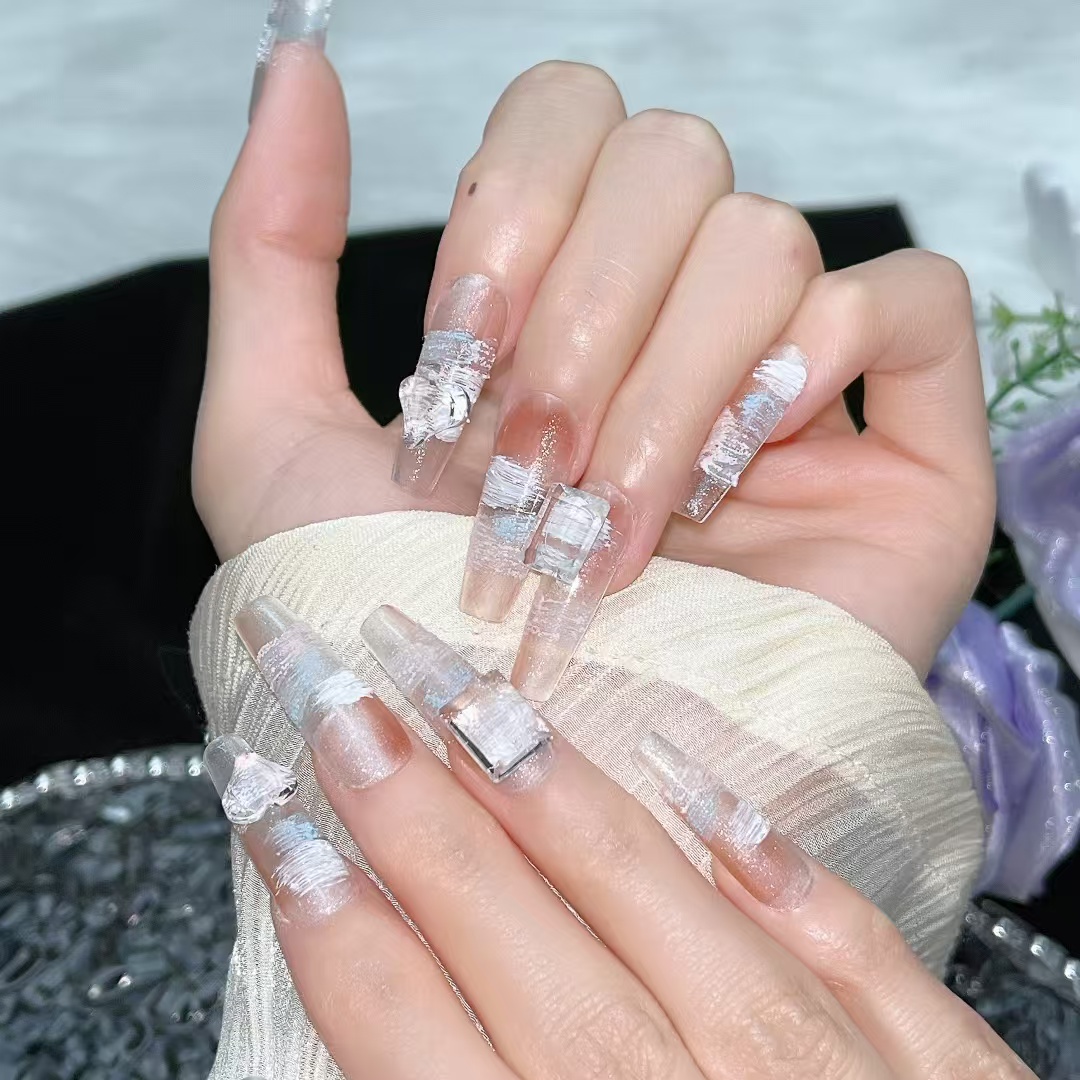 3cm Christmas Artificial Nails with Festive Designs for the Holidays number 244