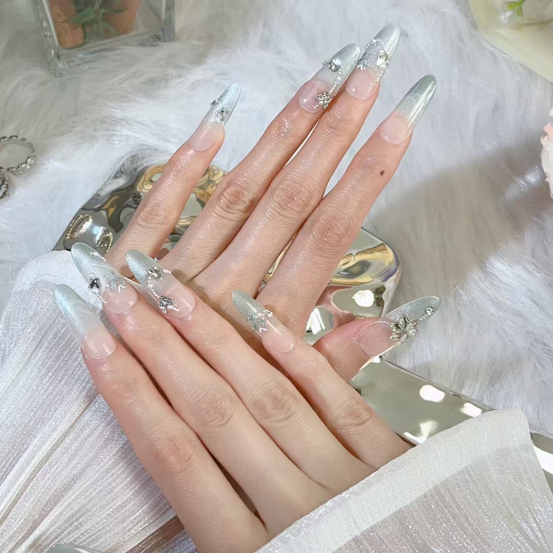 3cm Spring Press On Nails with Floral Designs for a Fresh Look number 274