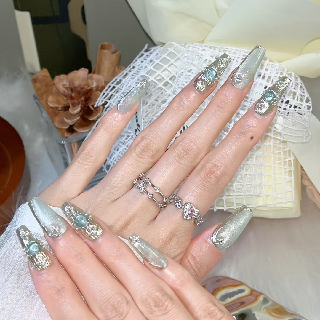 3cm Summer Artificial Nails in Vibrant Tropical Colors and Styles number 276