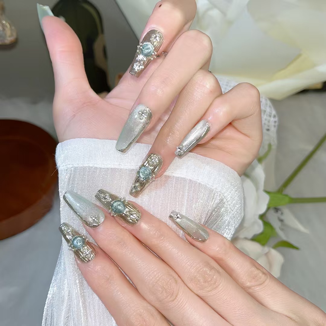 3cm Summer Artificial Nails in Vibrant Tropical Colors and Styles number 276