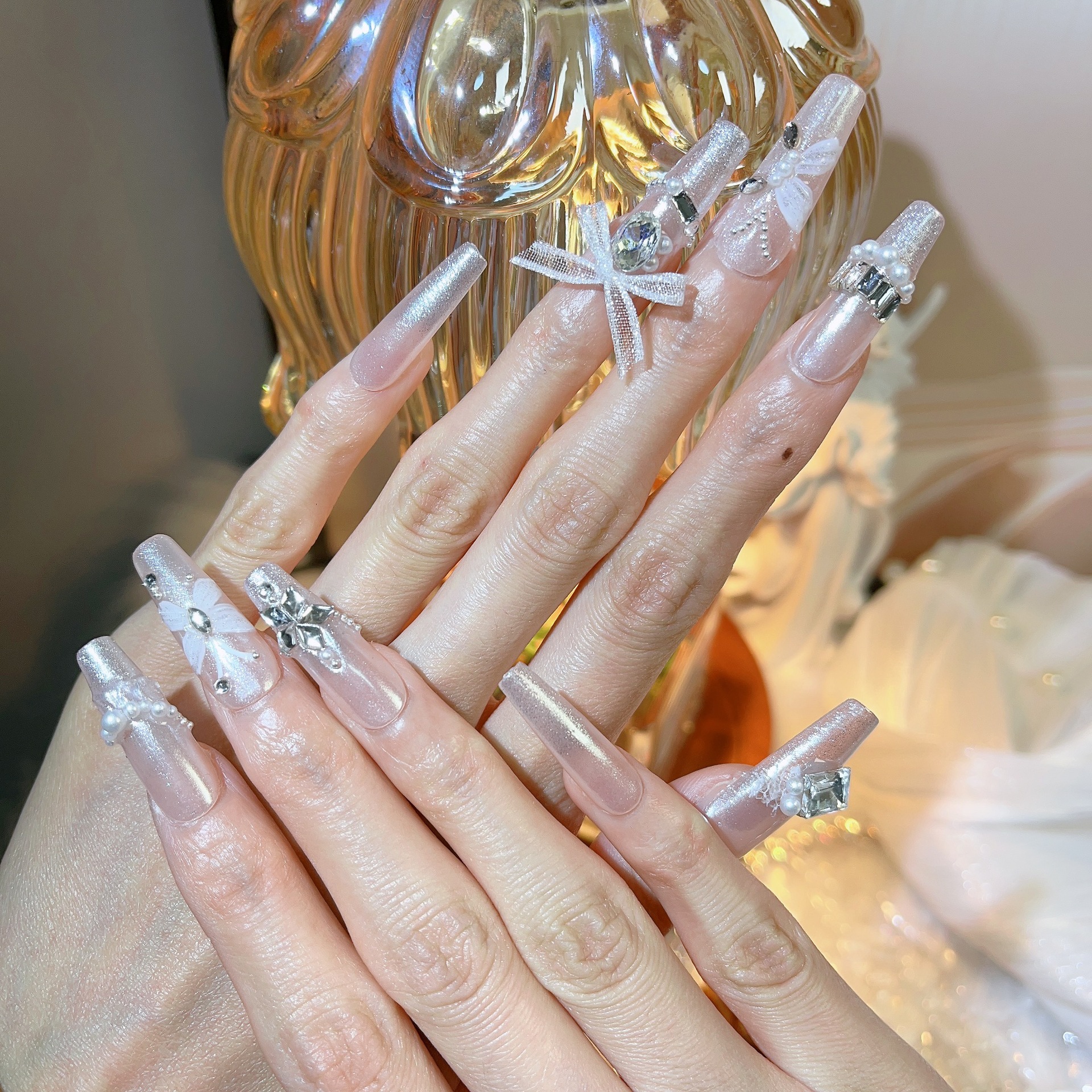 3cm Autumn Artificial Nails in Warm Tones for Fall Styling number 305
