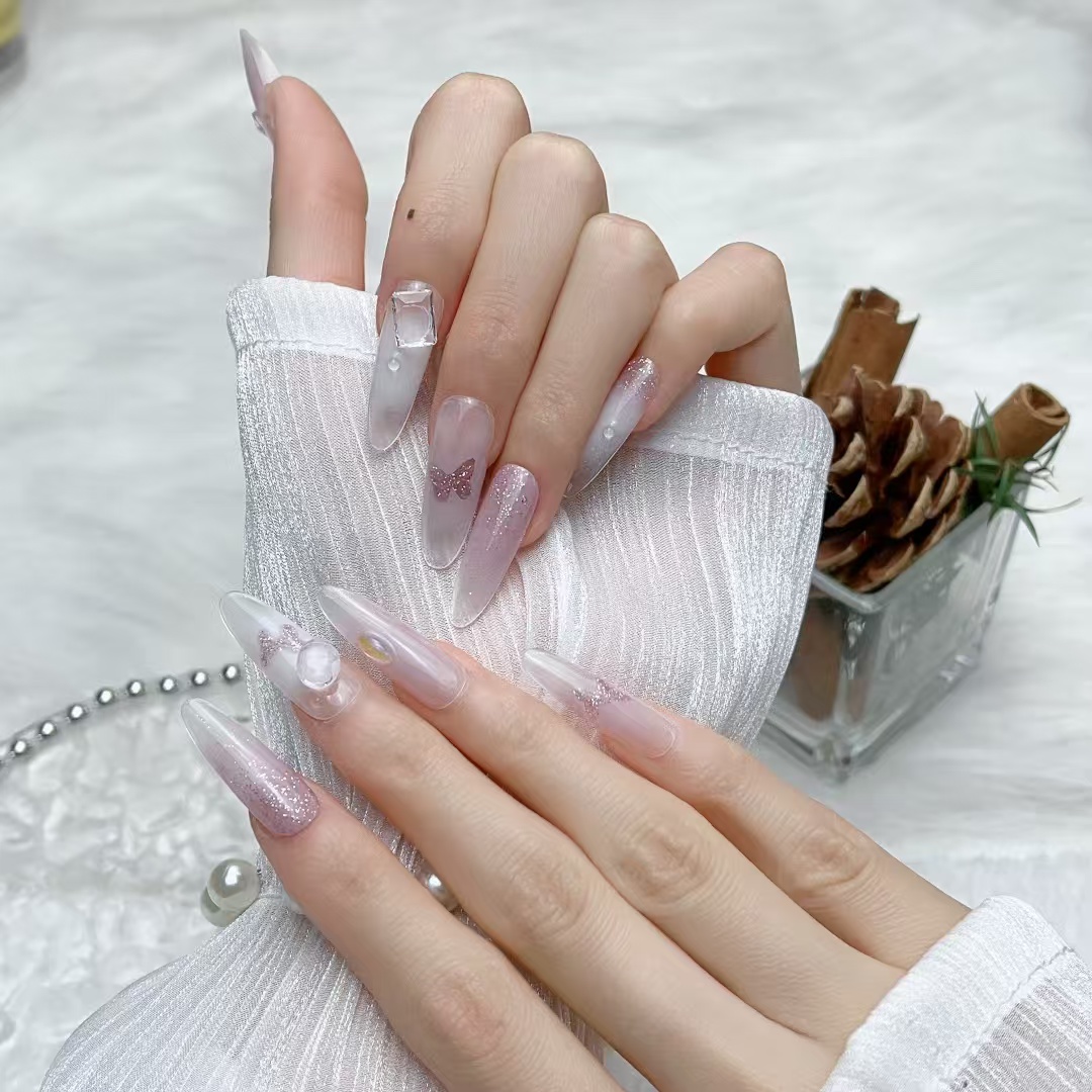 3cm Seasonal Press On Nails for Celebrations and Year-Round Fashion number 319