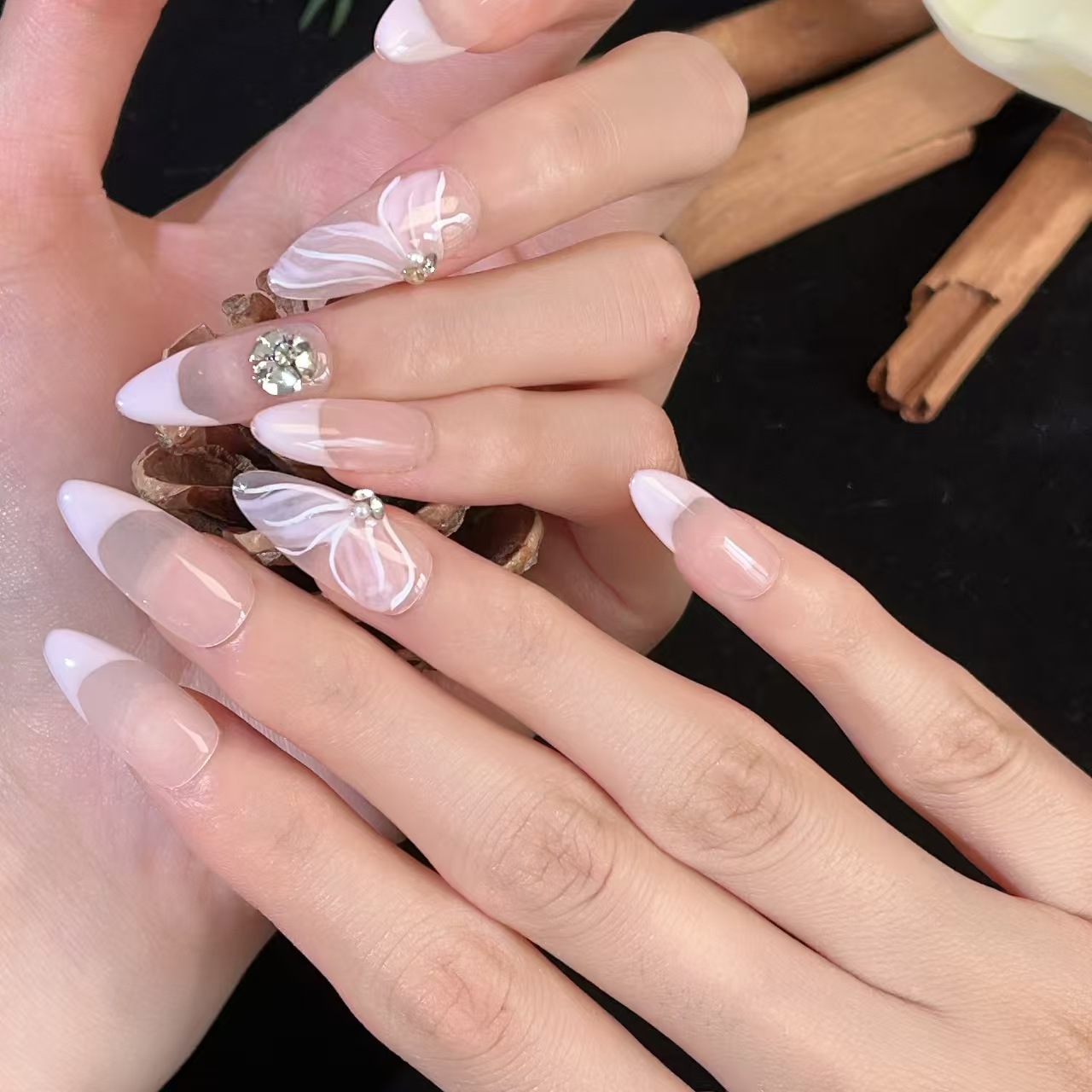 2.5cm Press On Nails for Beginners Simple to Apply and Remove number 206