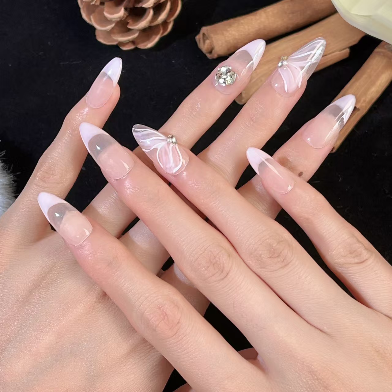 2.5cm Press On Nails for Beginners Simple to Apply and Remove number 206