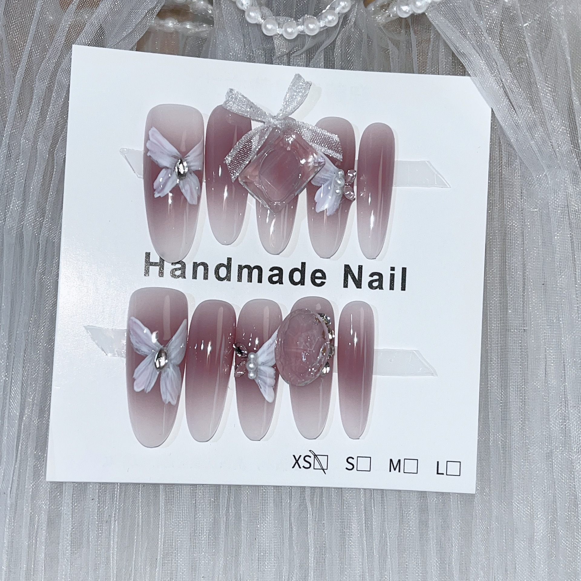 3cm Press On Nails with Color-Changing Technology for Unique Styles number 281