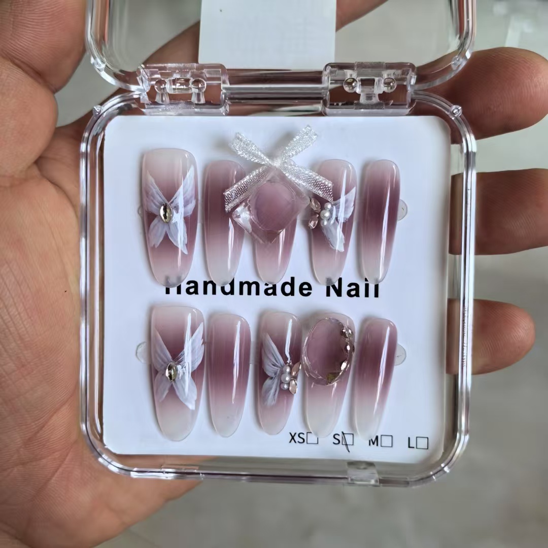 3cm Press On Nails with Color-Changing Technology for Unique Styles number 281