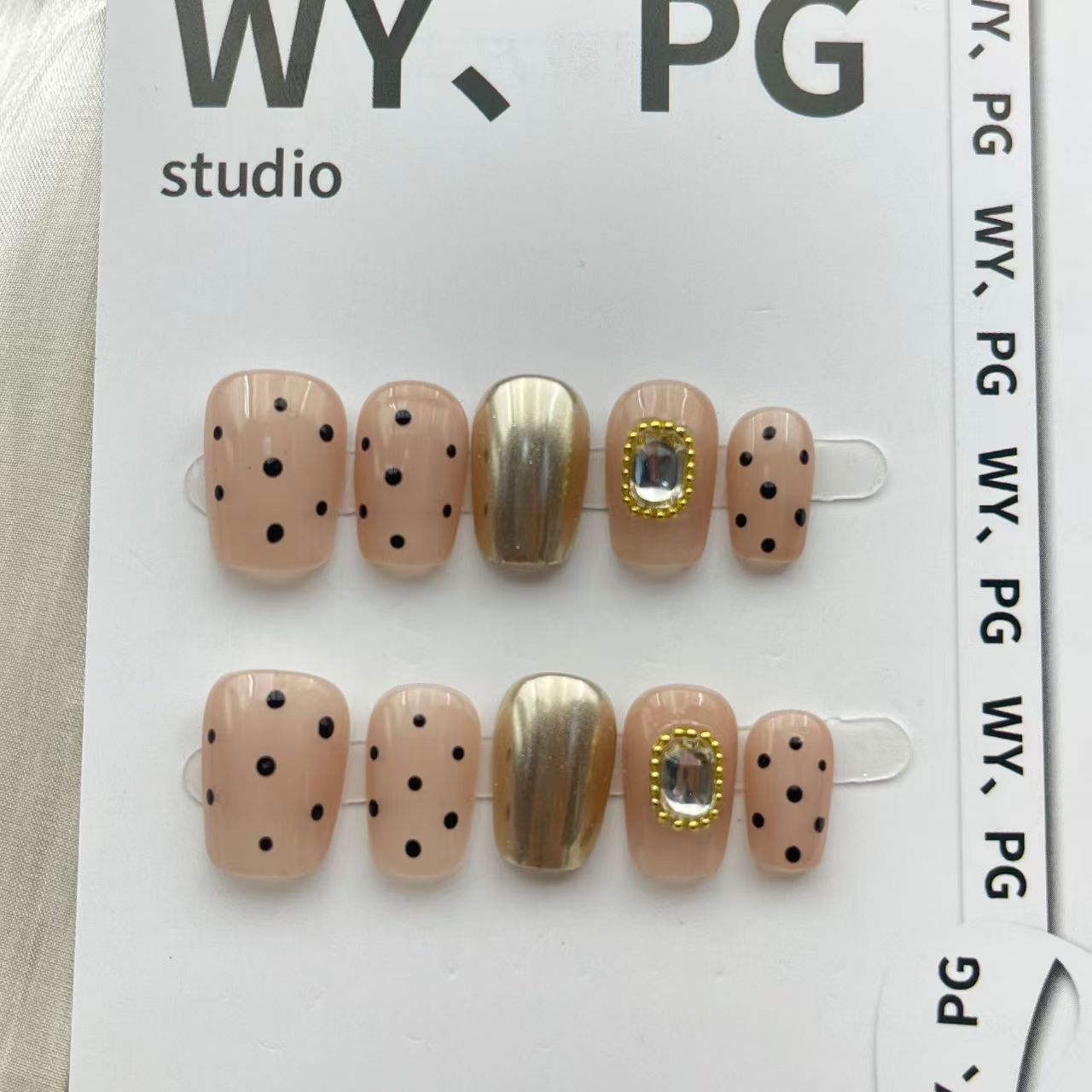 1.6cm Easy Application False Nails for a Salon Finish at Home number 186