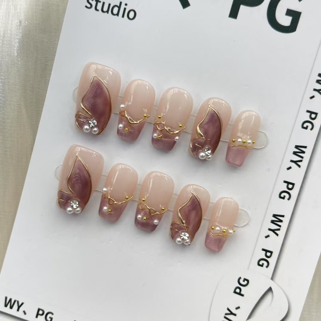 2cm Best Artificial Nails with Nail Glue or Adhesive Tabs Included number 212