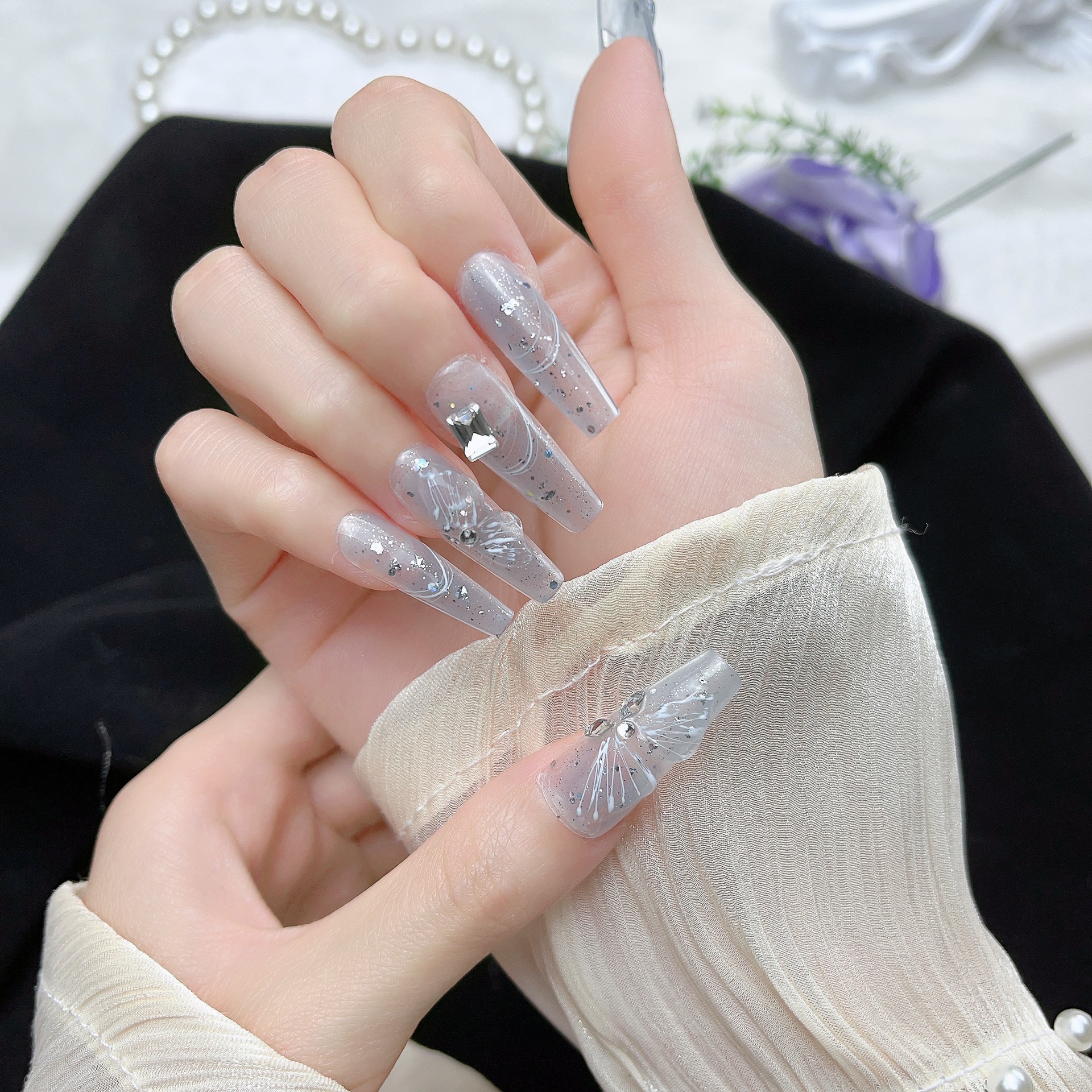 3cm Press On Nails for Women Seeking Affordable Nail Art Designs number 190
