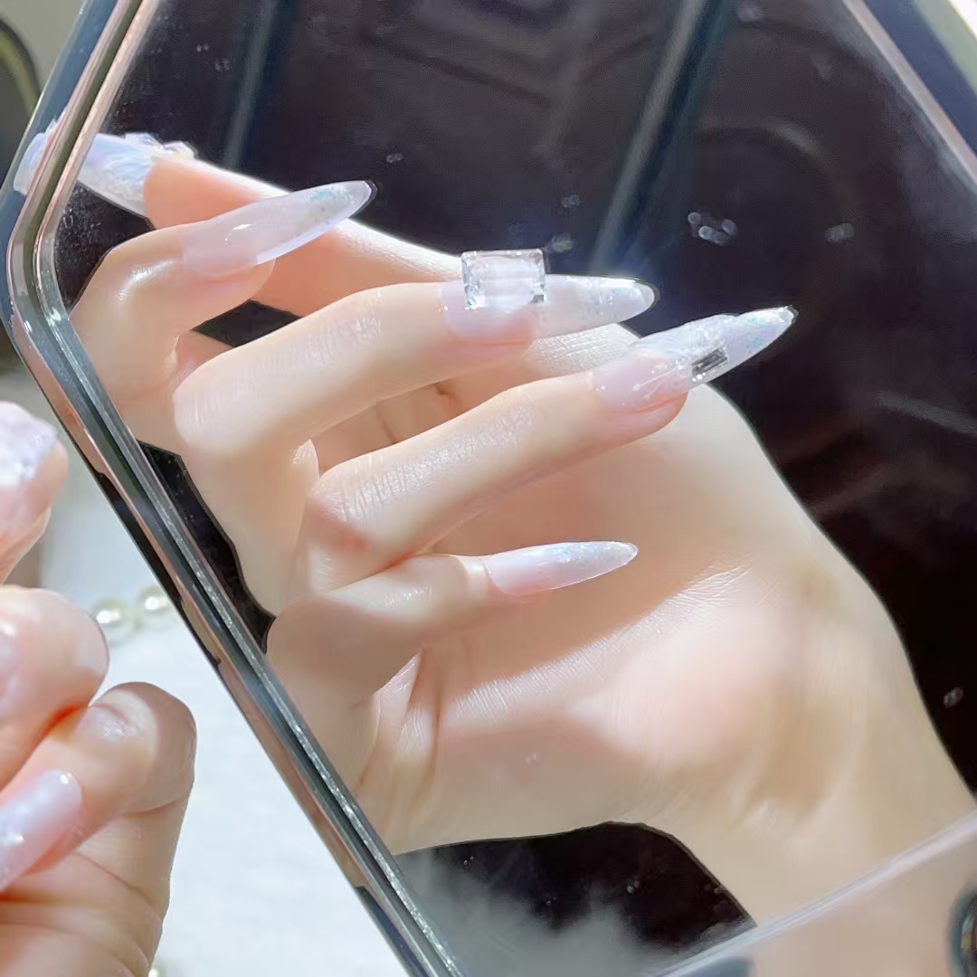 3cm Quick Application False Nails That Stay Put for Days number 210