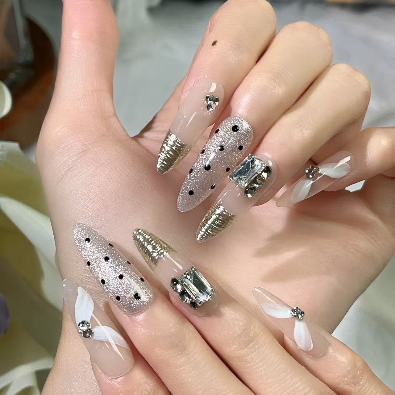 3cm Press On Nails with Nude Shades for a Subtle Natural Finish number 246