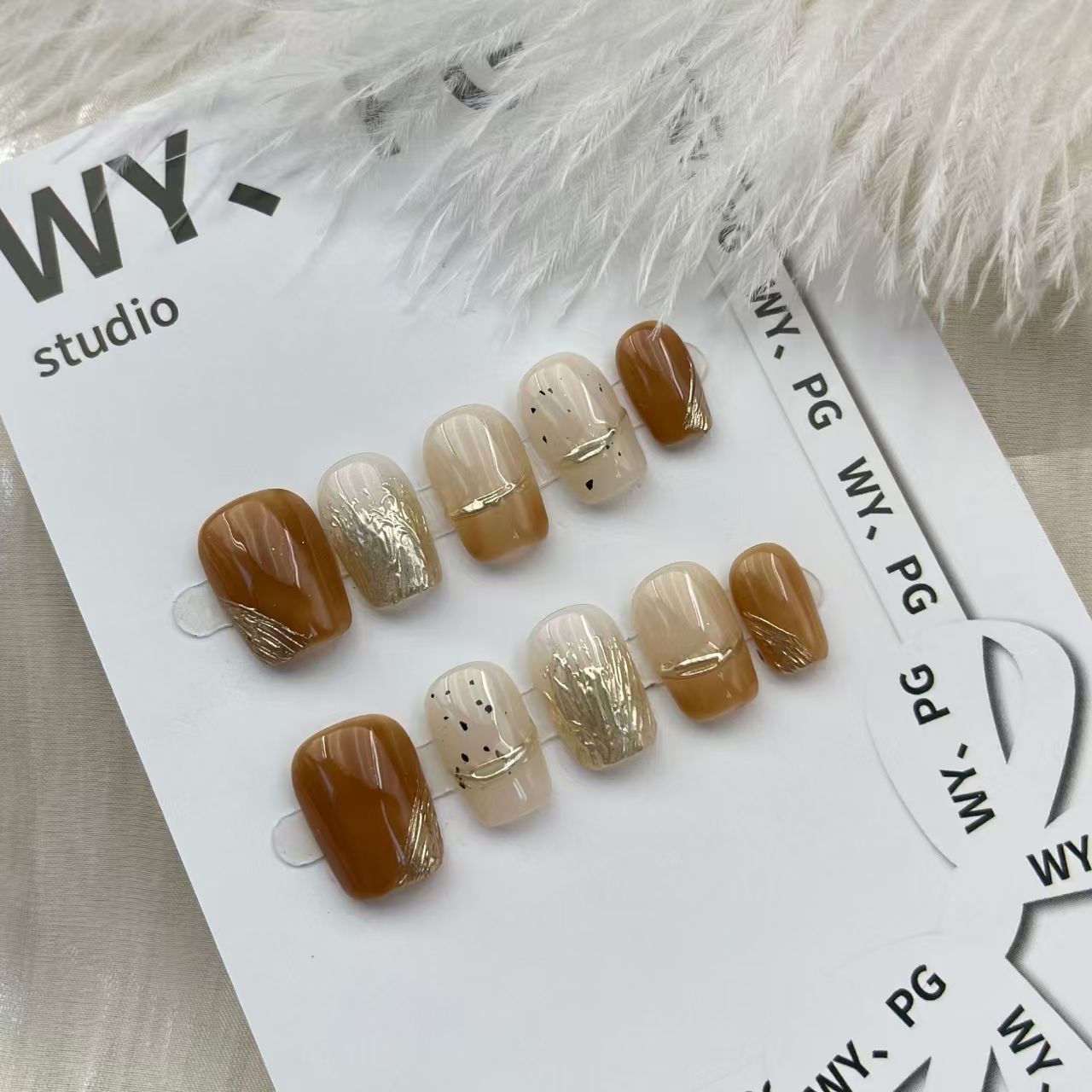 1.6cm Press On Nails for Beginners Looking for Easy and Stylish Options number 87