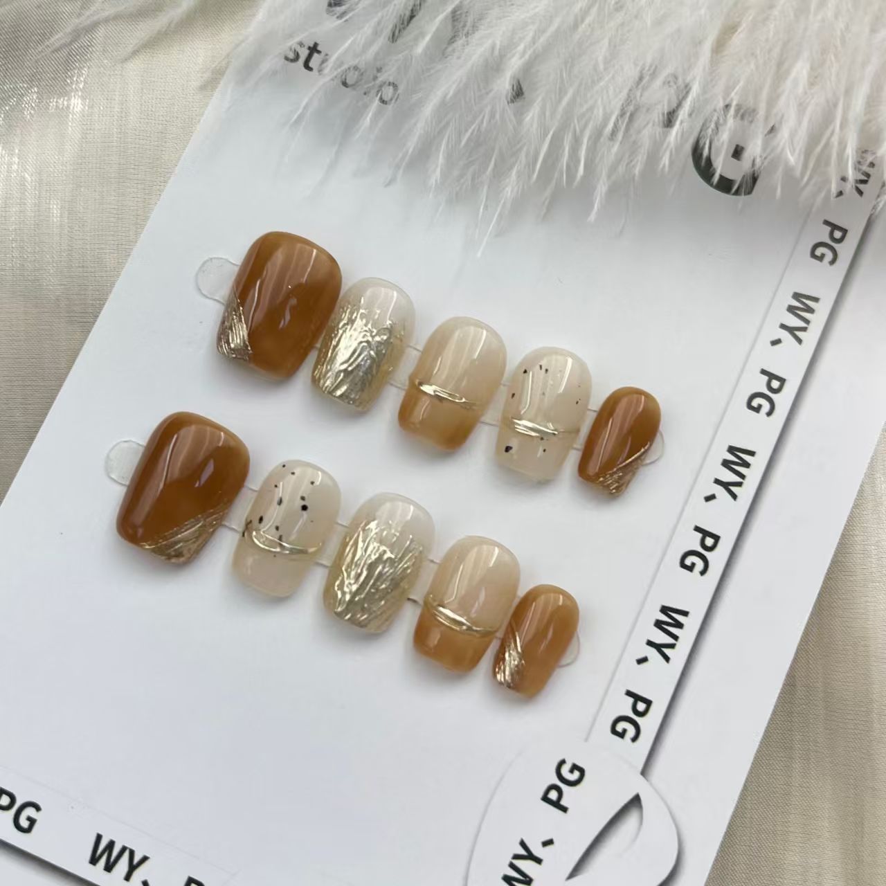 1.6cm Press On Nails for Beginners Looking for Easy and Stylish Options number 87