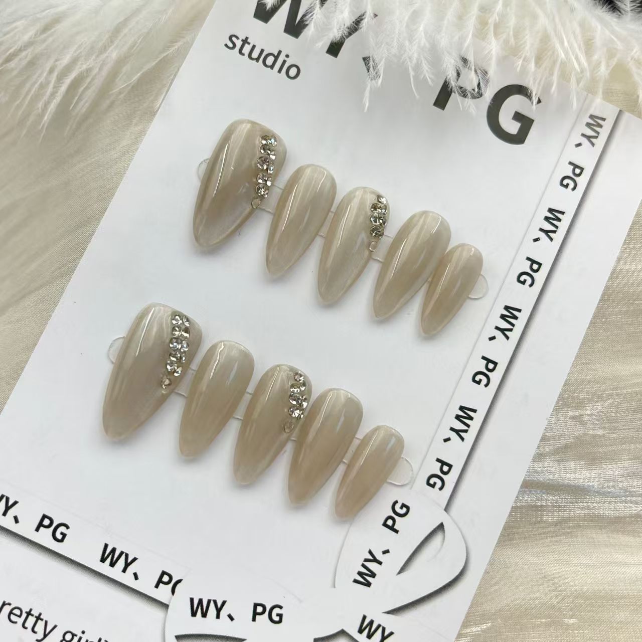 2.5cm Holiday-Themed Pre-Designed False Nails for Festive Seasons number 77