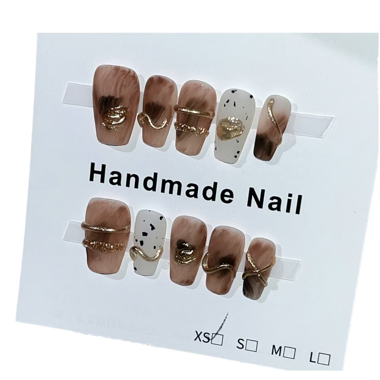 2cm High-Strength Long Coffin Nails for Professional Wear number 8