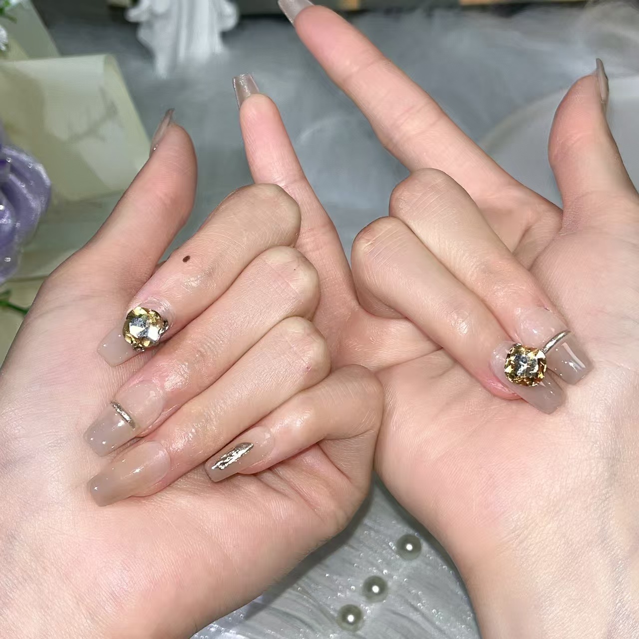 2cm Affordable Seasonal Press-On Nails with Trendy Colors number 19