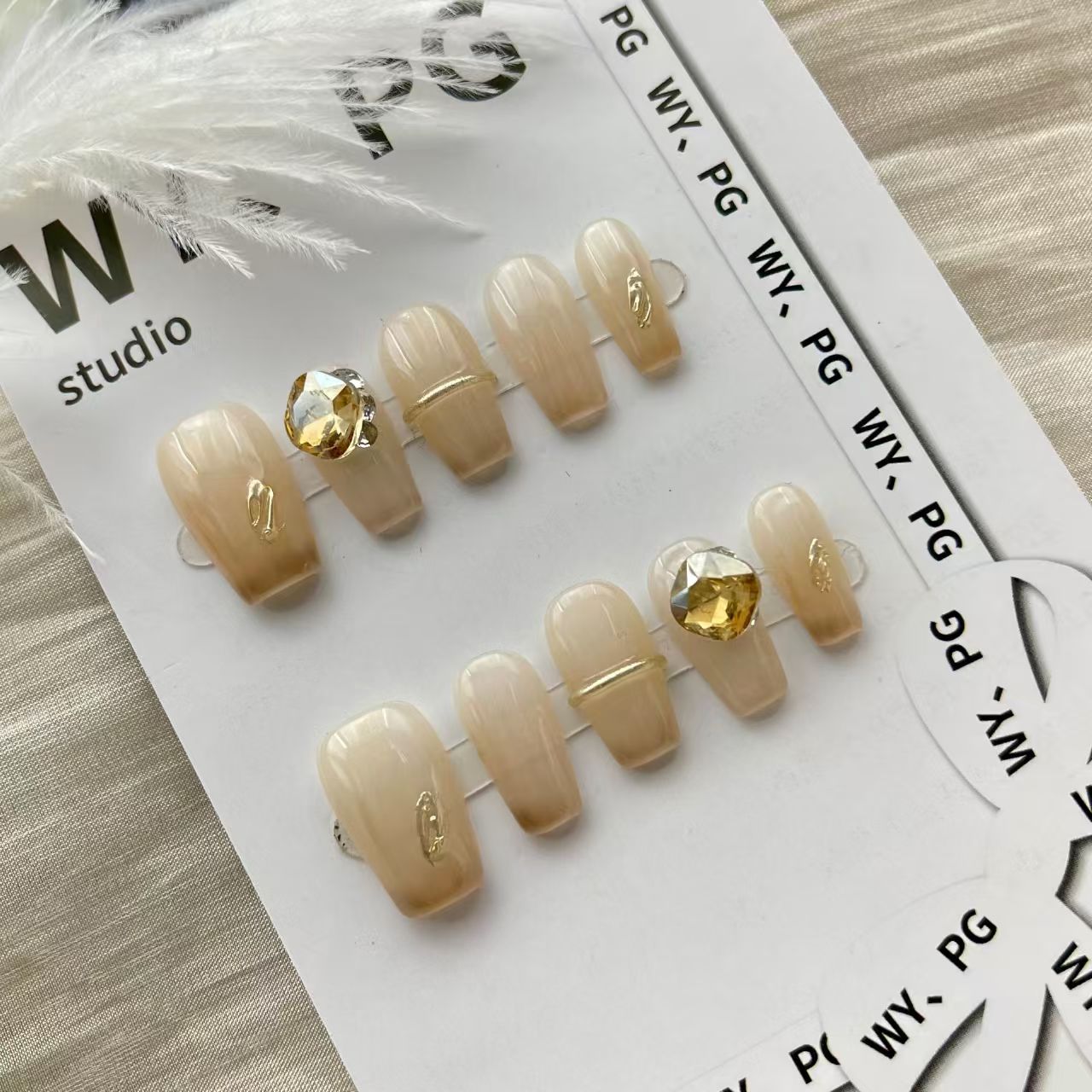 2cm Affordable Seasonal Press-On Nails with Trendy Colors number 19