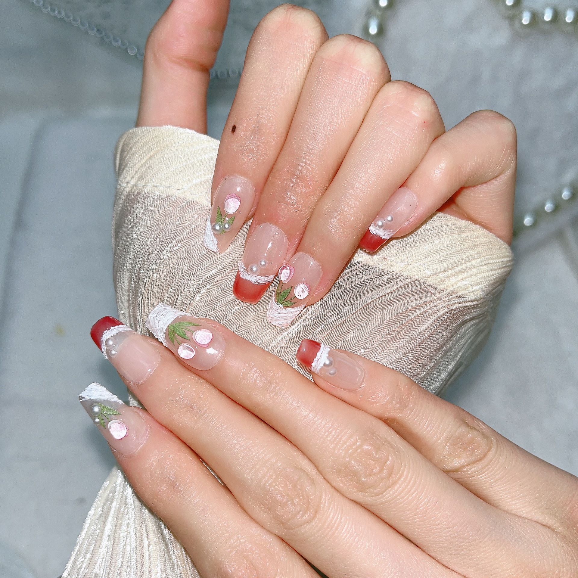 2cm Metallic Foil Effect False Nails for Party Nights number 58