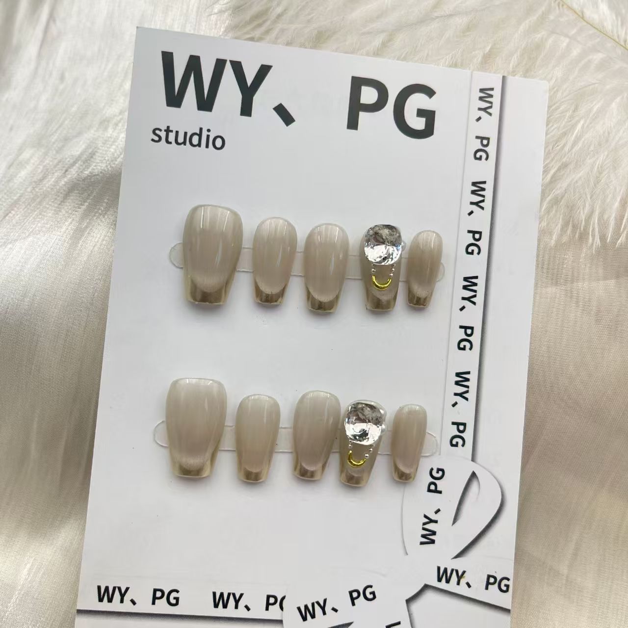 2cm Minimalist Nude Tone Artificial Nails for Every Occasion number 67