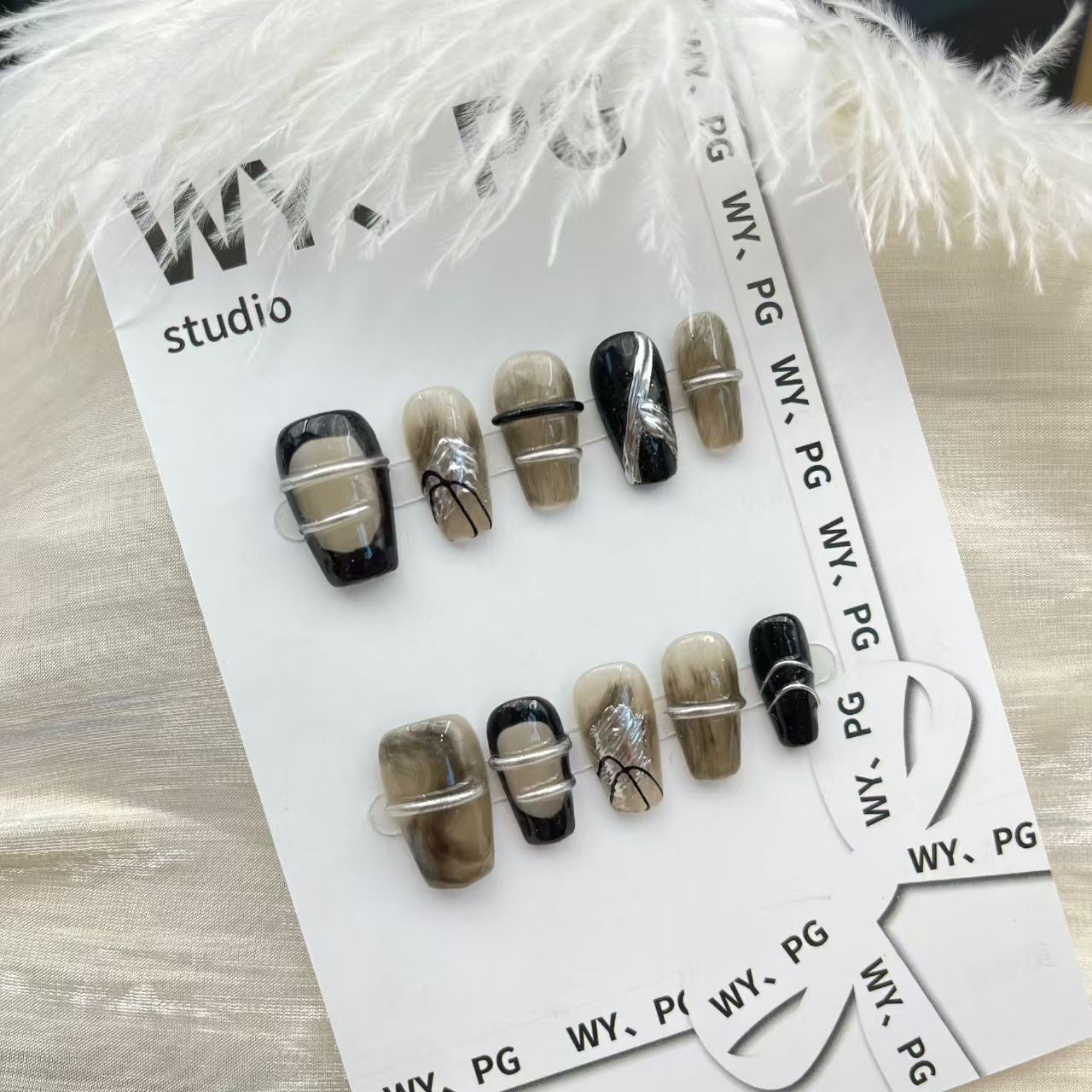 2cm Vibrant 3D Press-On Nails for Eye-Catching Designs number 76