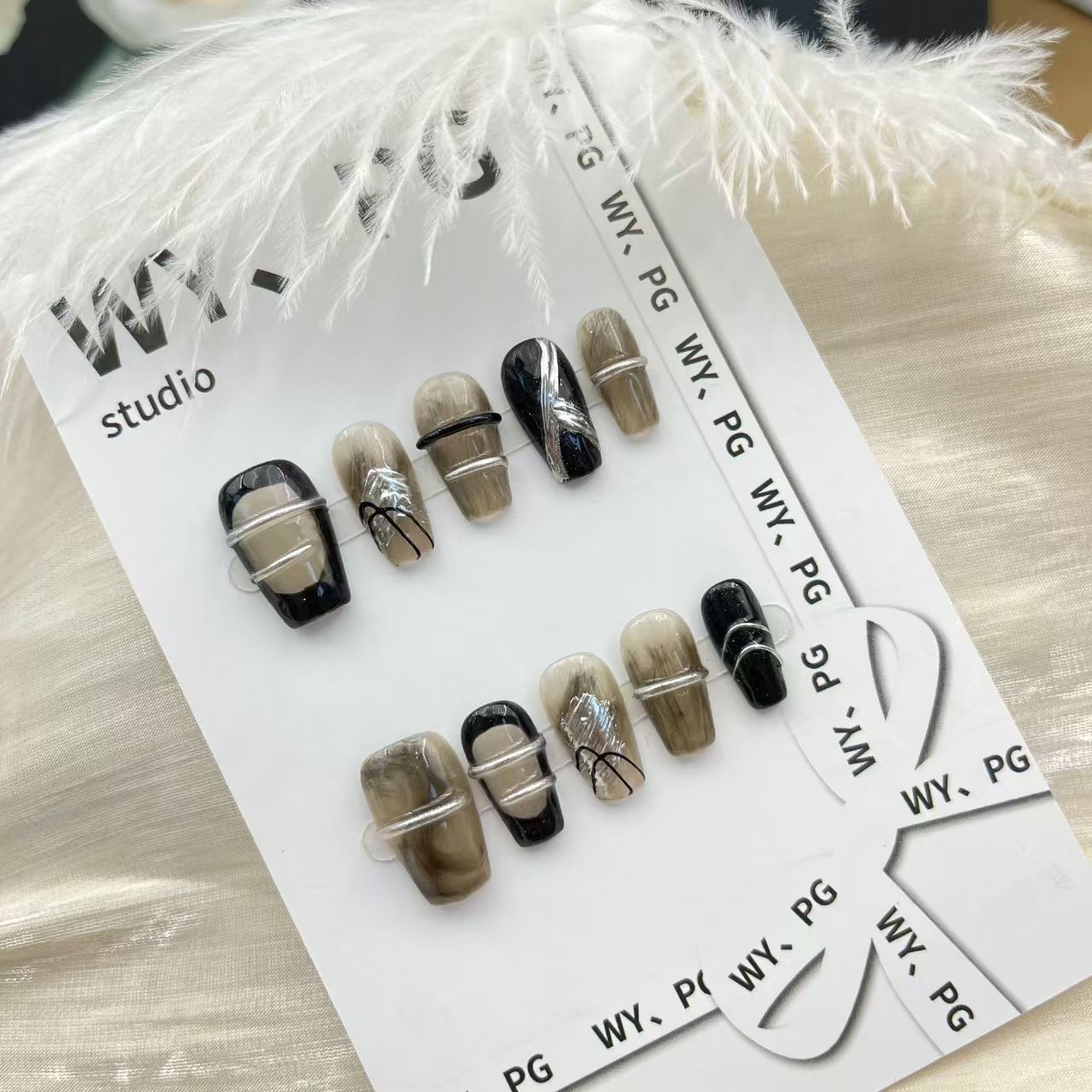 2cm Vibrant 3D Press-On Nails for Eye-Catching Designs number 76