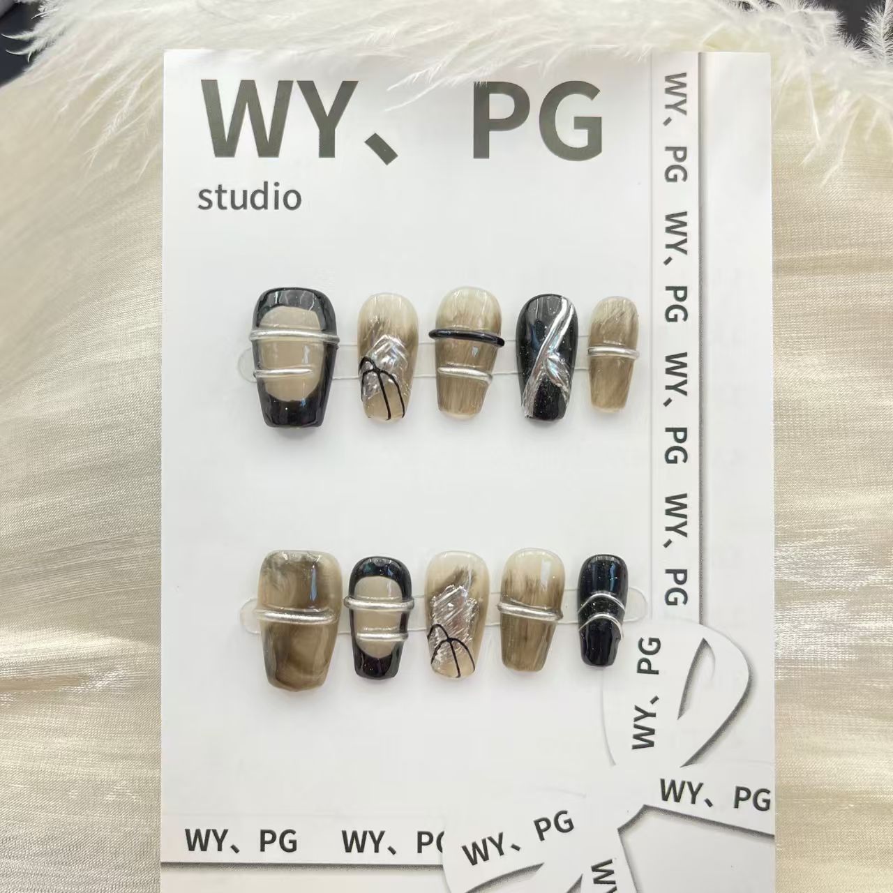 2cm Vibrant 3D Press-On Nails for Eye-Catching Designs number 76