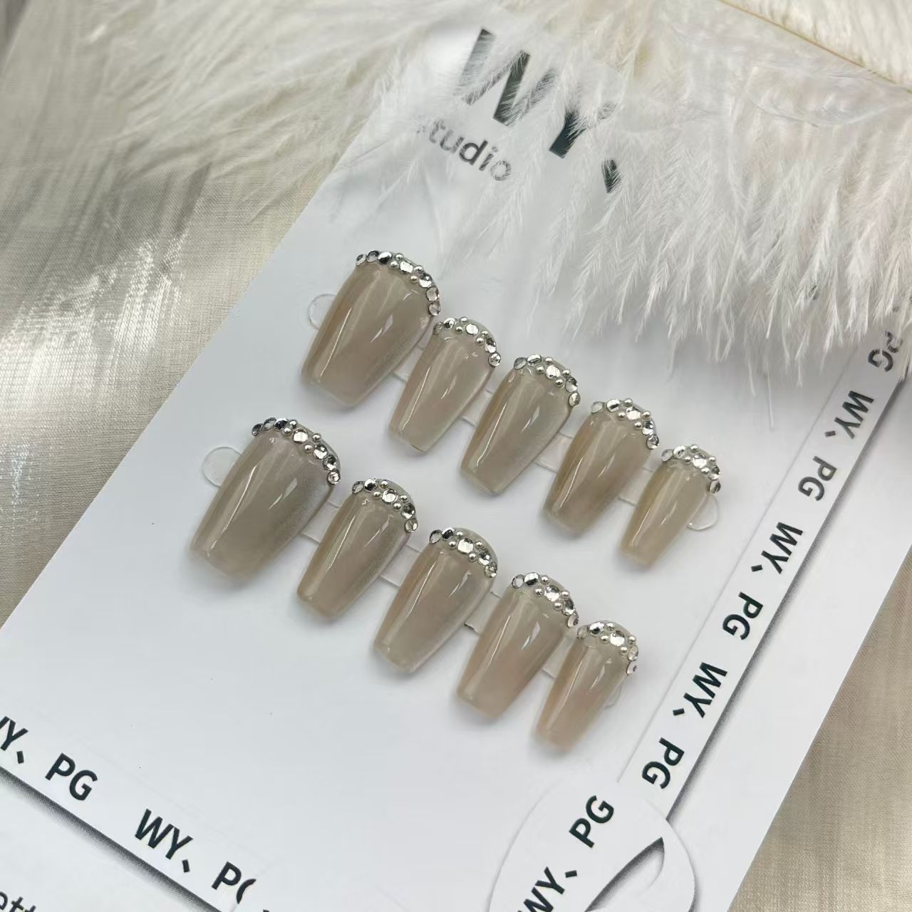 2cm High-Gloss Gel-Like Press-On Nails for DIY Manicures number 100