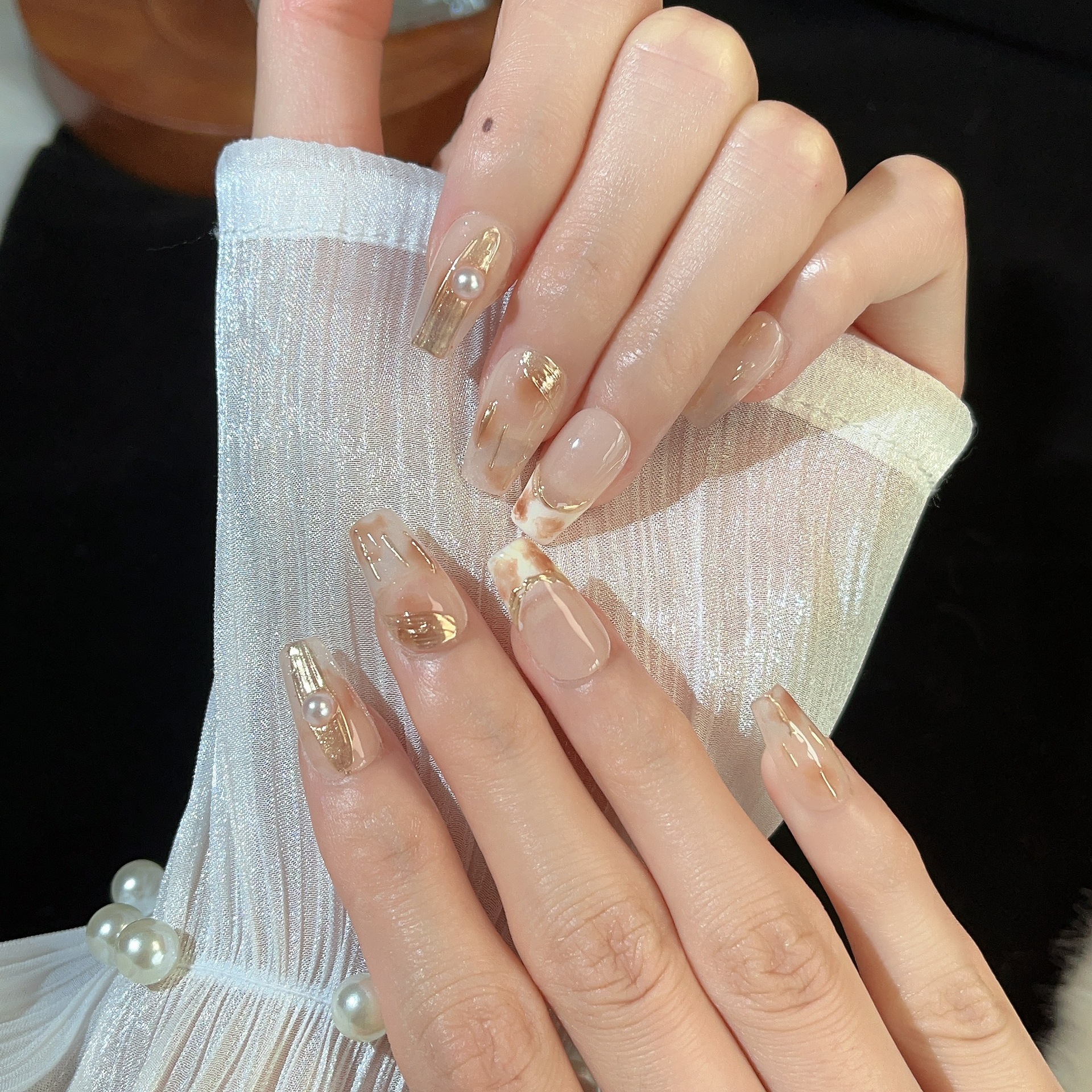 2cm Clear Reusable Artificial Nails for a Natural Look number 112