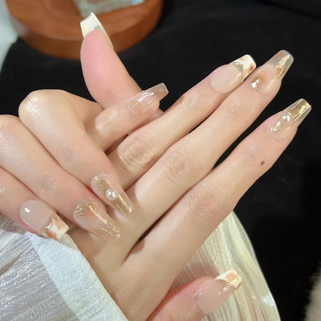 2cm Clear Reusable Artificial Nails for a Natural Look number 112
