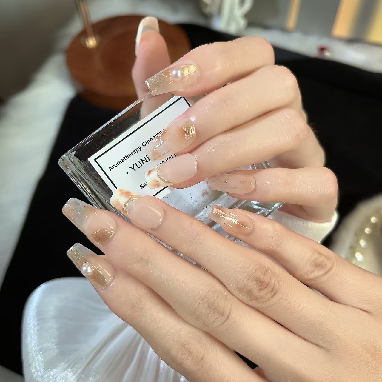 2cm Clear Reusable Artificial Nails for a Natural Look number 112