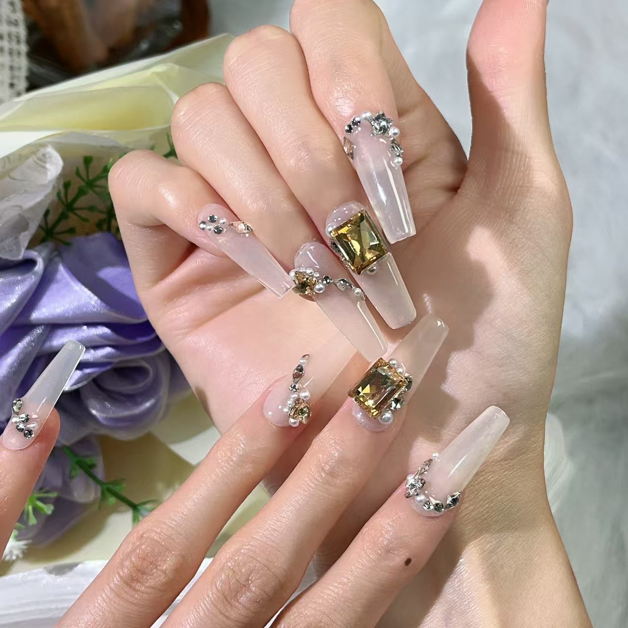 3cm Affordable Multi-Pack Press-On Nails for Daily Glam number 164