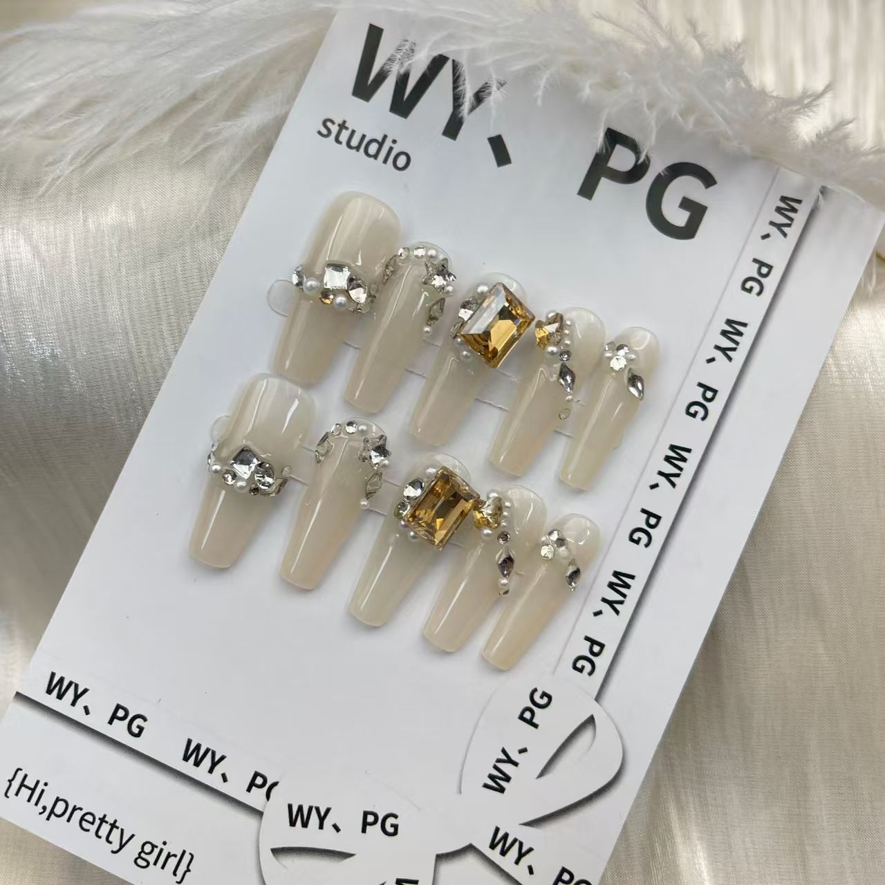 3cm Affordable Multi-Pack Press-On Nails for Daily Glam number 164