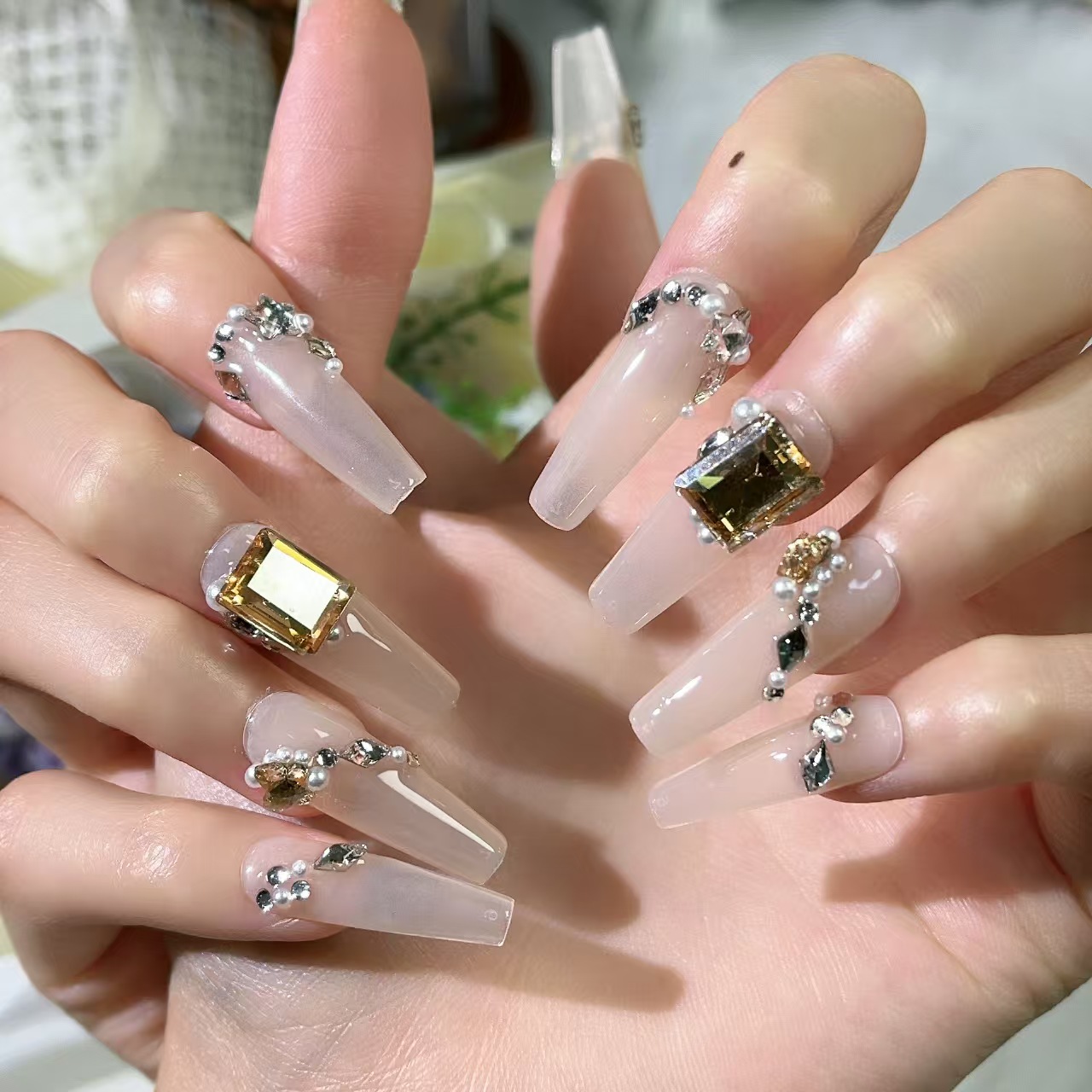3cm Affordable Multi-Pack Press-On Nails for Daily Glam number 164