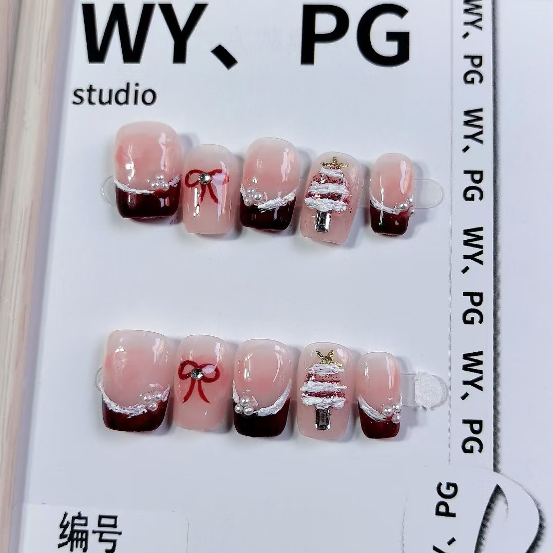 1.6cm Quick-Change Adhesive Press-On Nails for Travelers number 510