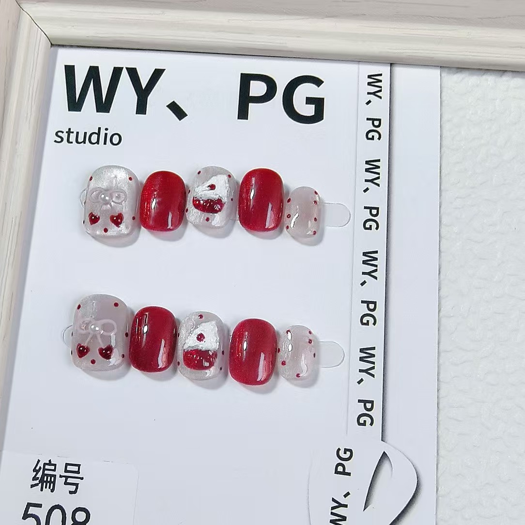 1.6cm Edgy Spike Tip False Nails for Bold Statements number 508