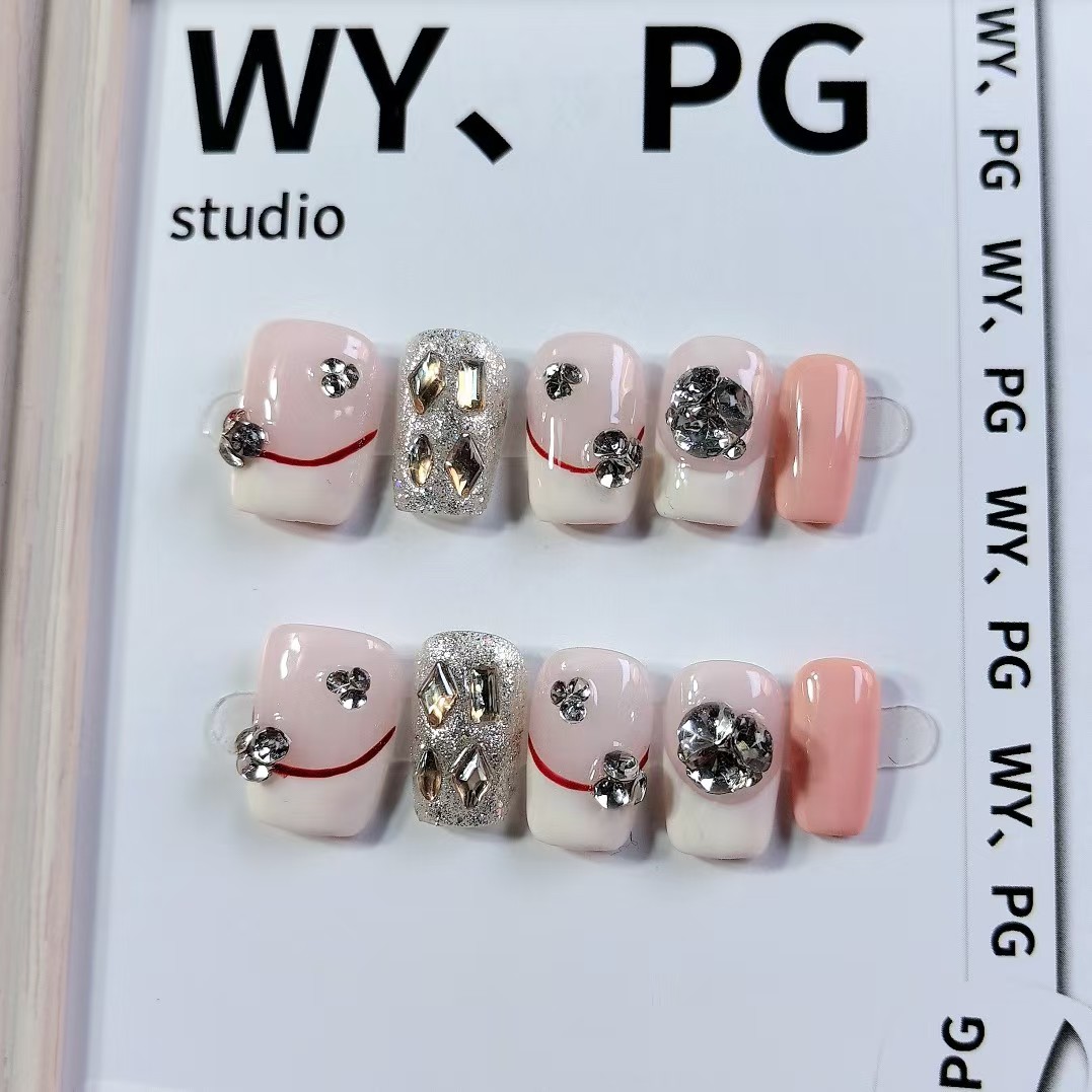 1.6cm Soft Square Shape Artificial Nails Trending in 2024 number 512