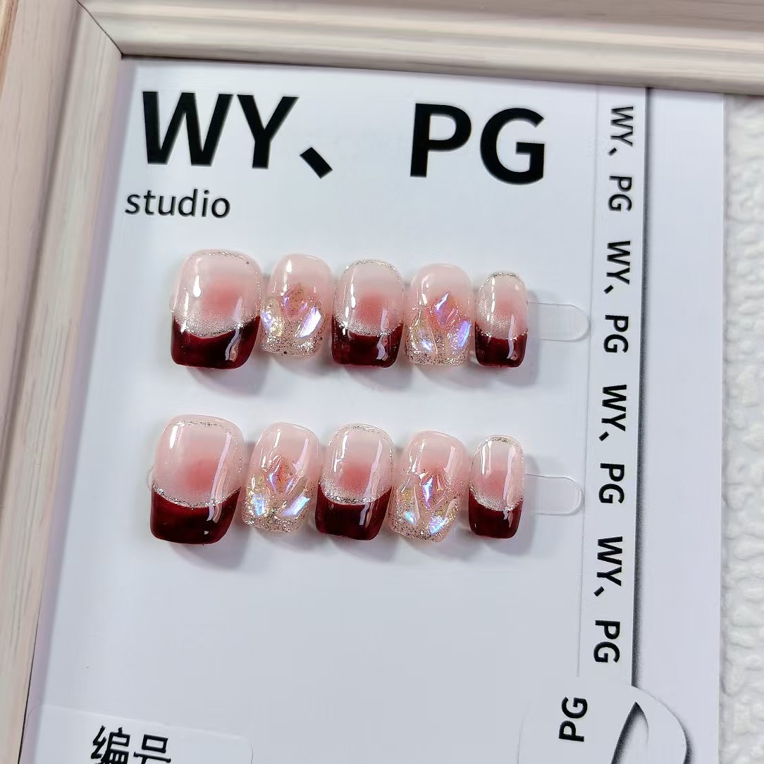 1.6cm Lightweight Artificial Nails for Comfortable All-Day Wear number 518