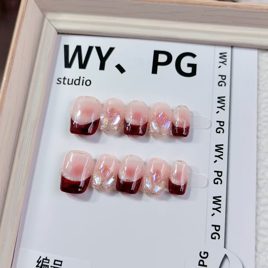 1.6cm Lightweight Artificial Nails for Comfortable All-Day Wear number 518