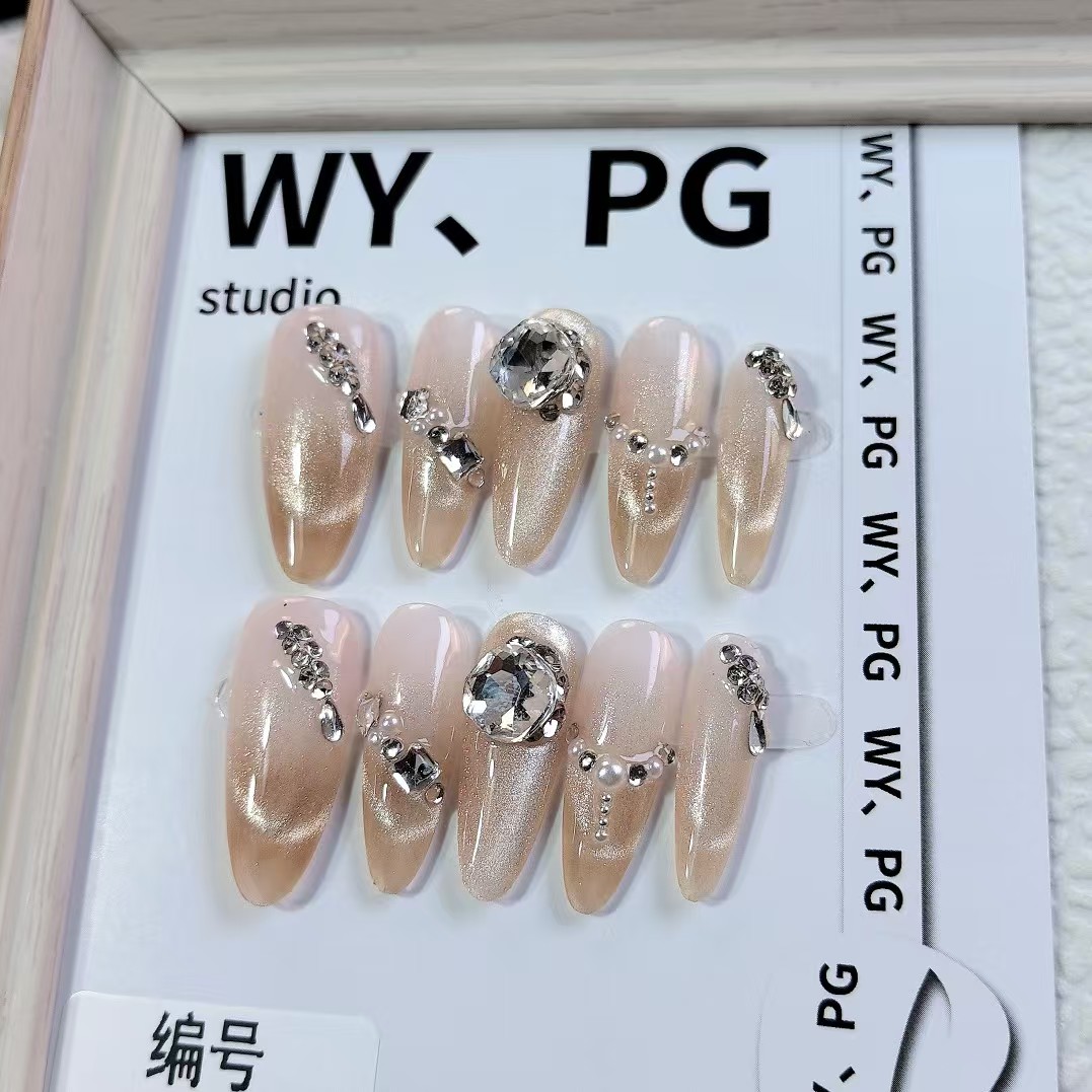 3cm Affordable Transparent False Nails for Home Manicures number 516